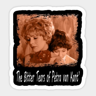 The Haunting Drama of Petra's Tears A Cinematic Journey Sticker